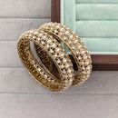 Rajwadi Collection Premium Pota Stone Bangles Set