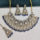 Rajwadi Collection Premium Pota Stone And Beads Necklace Set 