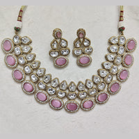Rajwadi Collection Designer Polki Kundan Necklace Set