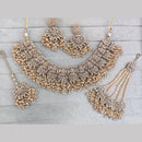 Rajwadi Collection Luxury Crystal Stone And Pearl Necklace Set