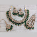 Rajwadi Collection Luxury Crystal Stone And Pearl Necklace Set