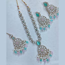 Rajwadi Collection Designer Pota Stone And Austrian Stone Beads Necklace Set