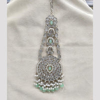 Rajwadi Collection Designer Crystal Stone And Pearl Bridal Passa for Women