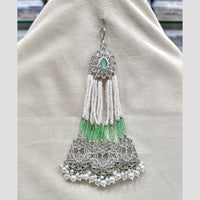 Rajwadi Collection Designer Crystal Stone And Pearl Bridal Passa for Women