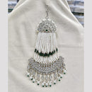 Rajwadi Collection Designer Crystal Stone And Pearl Bridal Passa for Women