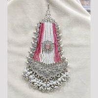 Rajwadi Collection Designer Crystal Stone And Pearl Bridal Passa for Women