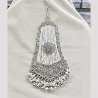 Rajwadi Collection Designer Crystal Stone And Pearl Bridal Passa for Women