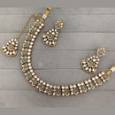 Rajwadi Collection Premium Pota Stone Necklace Set