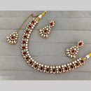 Rajwadi Collection Premium Pota Stone Necklace Set