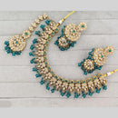 Rajwadi Collection Luxury Crystal Stone And Pearl Necklace Set