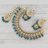 Rajwadi Collection Luxury Crystal Stone And Pearl Necklace Set