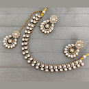 Rajwadi Collection Premium Pota Stone Necklace Set