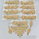 Rajwadi Collection Premium Pota Stone And Pearl Choker Necklace Set