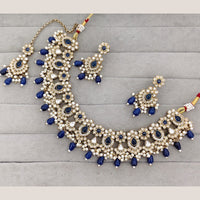 Rajwadi Collection Designer Pota Stone And Austrian Stone Beads Necklace Set