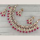 Rajwadi Collection Designer Pota Stone And Austrian Stone Beads Necklace Set