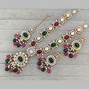 Rajwadi Collection Designer Pota Stone And Austrian Stone Beads Necklace Set