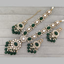 Rajwadi Collection Designer Pota Stone And Austrian Stone Beads Necklace Set