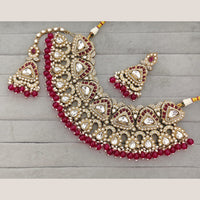Rajwadi Collection Designer Pota Stone And Austrian Stone Beads Necklace Set