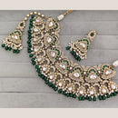 Rajwadi Collection Designer Pota Stone And Austrian Stone Beads Necklace Set
