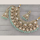 Rajwadi Collection Designer Pota Stone And Austrian Stone Beads Necklace Set