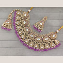 Rajwadi Collection Designer Pota Stone And Austrian Stone Beads Necklace Set