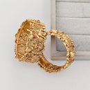 Rajwadi Collection Premium Pota Stone Openable Bangles Set