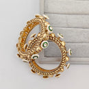 Rajwadi Collection Premium Pota Stone And Pearl Openable Bangles Set