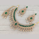 Rajwadi Collection Luxury Crystal Stone And Pearl Designer Necklace Set