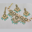 Rajwadi Collection Designer Pota Stone Choker Necklace Set