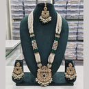 Rajwadi Collection Designer Crystal Stone And Beads Long Necklace Set