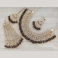 Rajwadi Collection Luxury Crystal Stone And Pearl Designer Necklace Set
