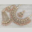 Rajwadi Collection Luxury Crystal Stone And Pearl Designer Necklace Set