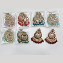 Rajwadi Collection Elegant Crystal Stone And Pearl Dangler Earrings