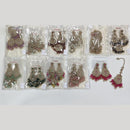 Rajwadi Collection Royal Crystal Stone And Pearl Designer Dangler Earrings With Maangtikka