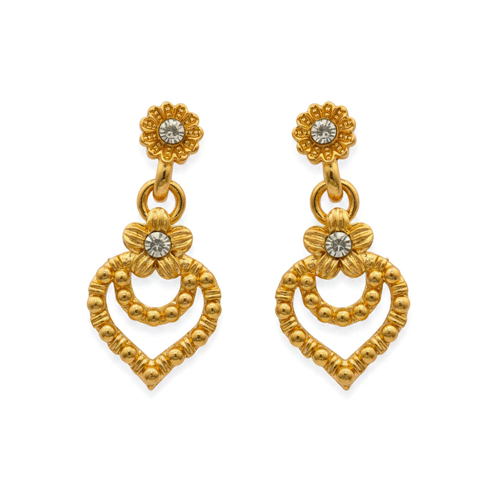 Urthn Gold Plated Elegant Austrian Stone Necklace set(Pack of 3)