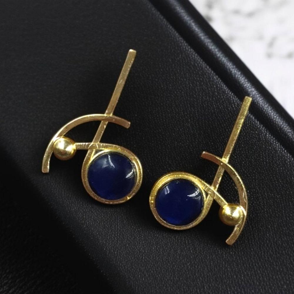 Maharani Jewels Gold Plated Crystal Stone Dangler Earrings