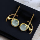 Maharani Jewels Gold Plated Crystal Stone Dangler Earrings