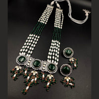 Maharani Jewels Royal Elegance 2-Tone Plated Pota And Beads Necklace Set