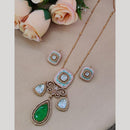 Maharani Jewels Gold Plated Crystal And Austrain Stone Neckalce Set