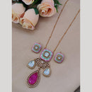 Maharani Jewels Gold Plated Crystal And Austrain Stone Neckalce Set