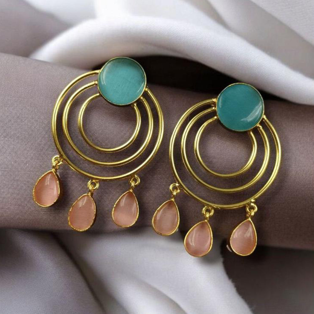 Maharani Jewels Gold Plated Dangler Earrings
