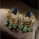 Maharani Jewels Gold Plated Dangler Earrings