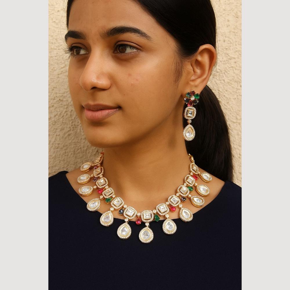 Maharani Jewels  Bold in Bling Crystal And Austrain Stone Necklace Set