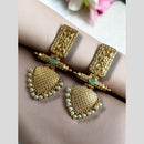Maharani Jewels Elegant Pota Stone And Pearl Dangler Earrings