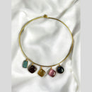 Maharani Jewels Royal Charm Pota Stone Necklace Set