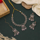 Maharani Jewels Pota Stone and Crystals With Pearl Drops Necklace Set