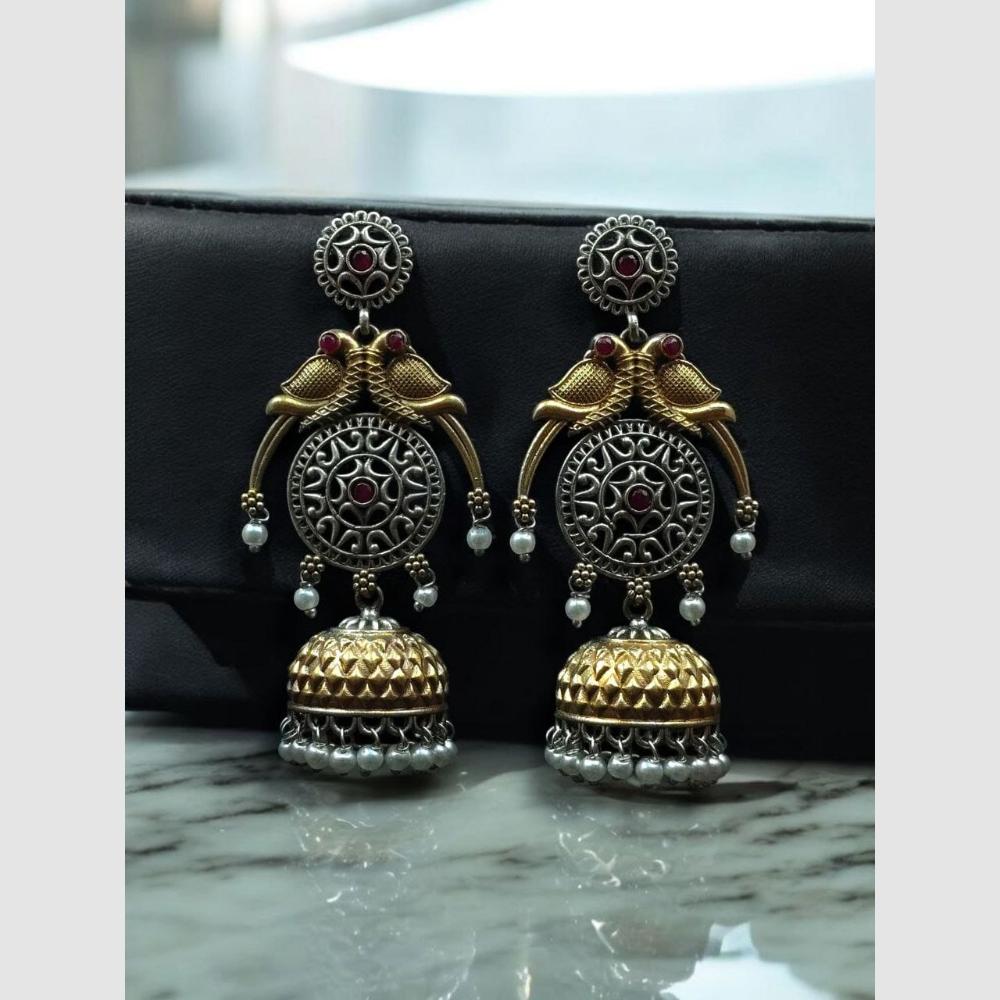 Maharani Jewels Antique Oxidised Jhumkis – Ethnic Wear