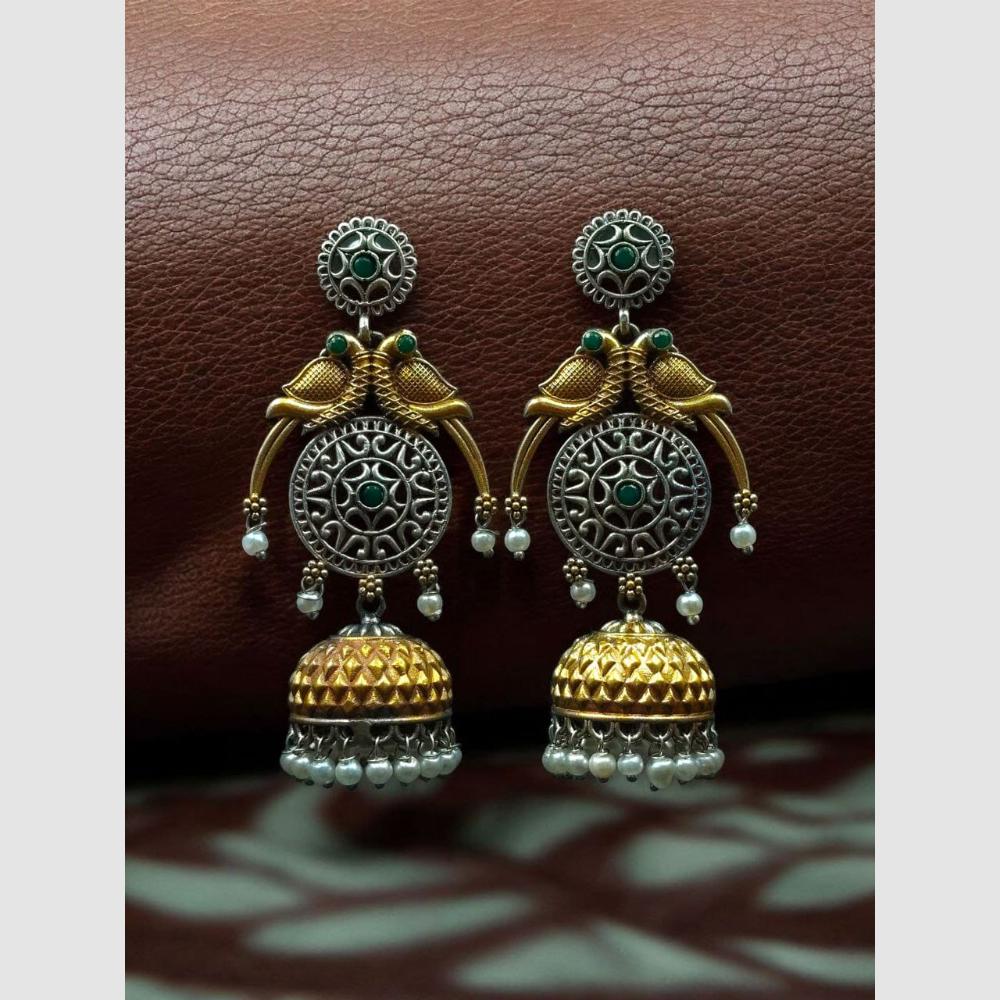 Maharani Jewels Antique Oxidised Jhumkis – Ethnic Wear