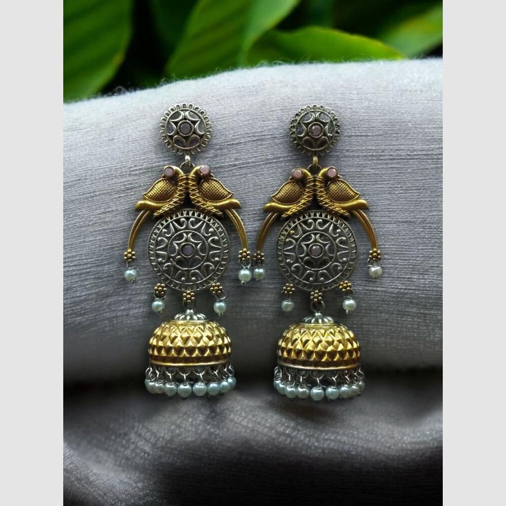 Maharani Jewels Antique Oxidised Jhumkis – Ethnic Wear