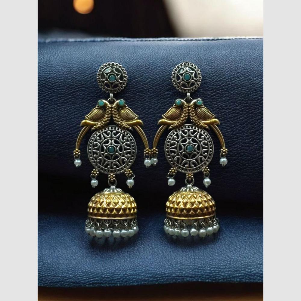 Maharani Jewels Antique Oxidised Jhumkis – Ethnic Wear